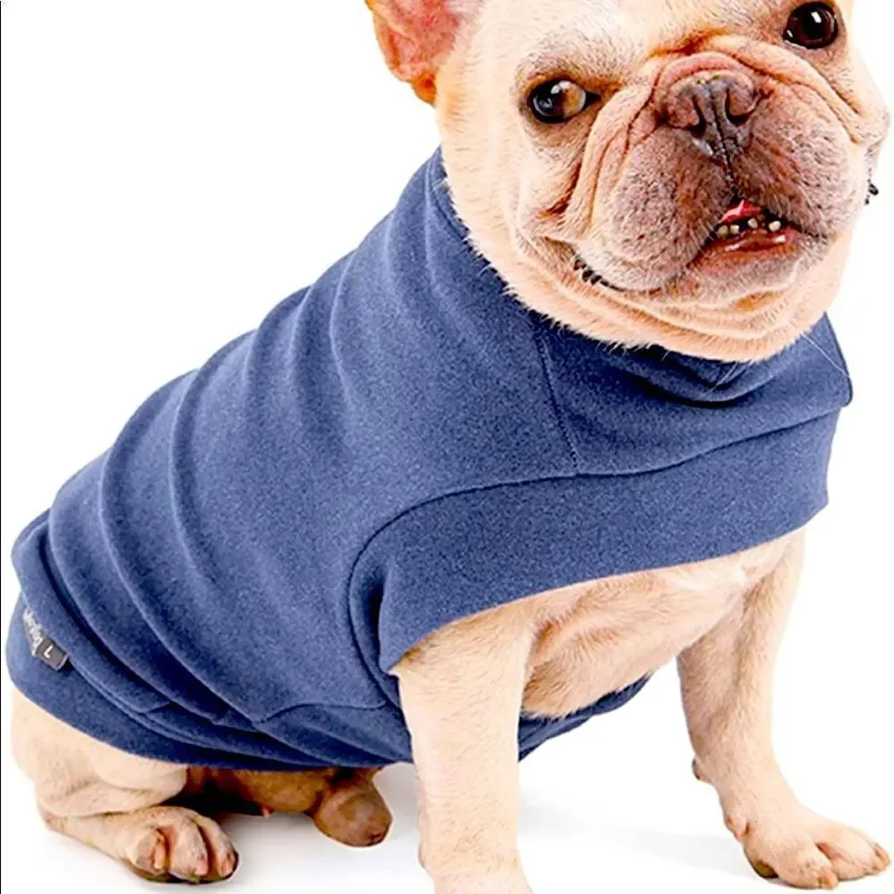 Cute Dog or Cat Sweatshirt - Blue Fleece Sweater, Puppies & Small Breed Dogs New